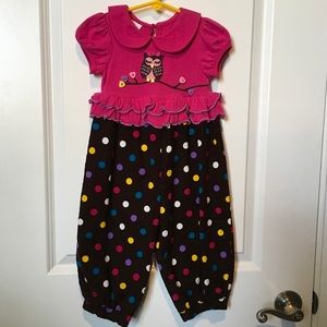 ❌SOLD❌👛Baby Girl Corduroy Romper Size 18M👛